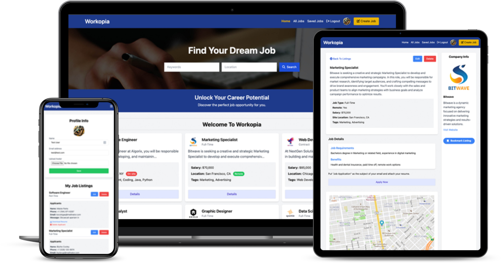 Workopia Laravel job board application