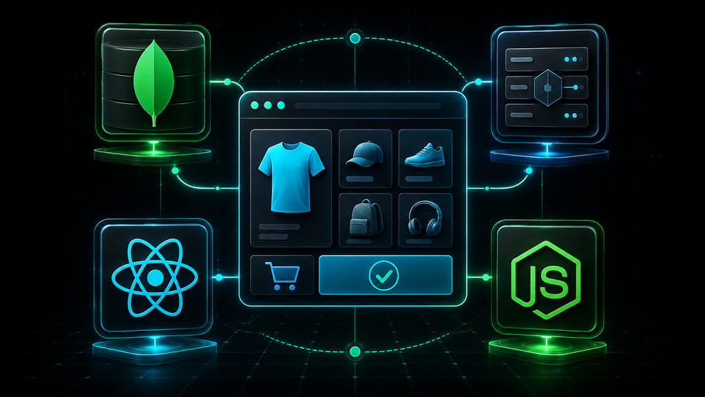 MERN Stack From Scratch eCommerce course cover
