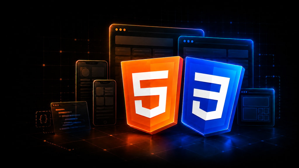 Modern HTML & CSS From The Beginning course cover