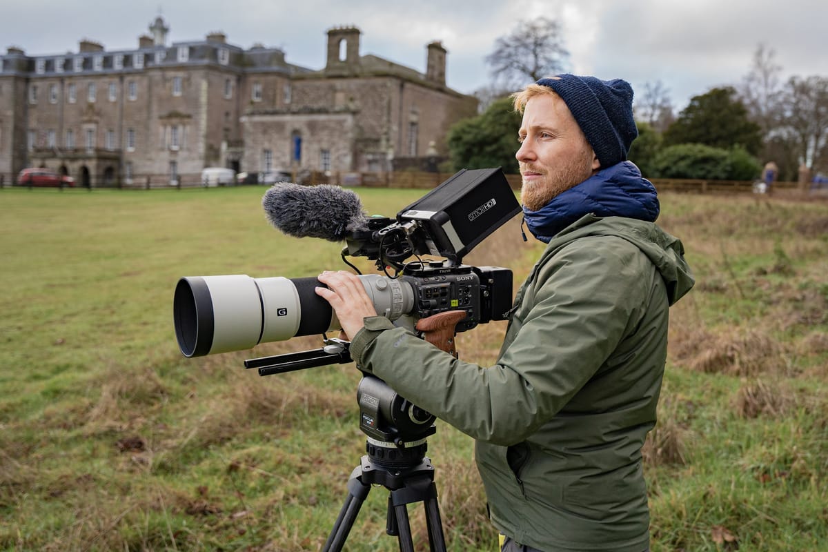 Documentary filmmaker capturing a real-life story with ethical care on location