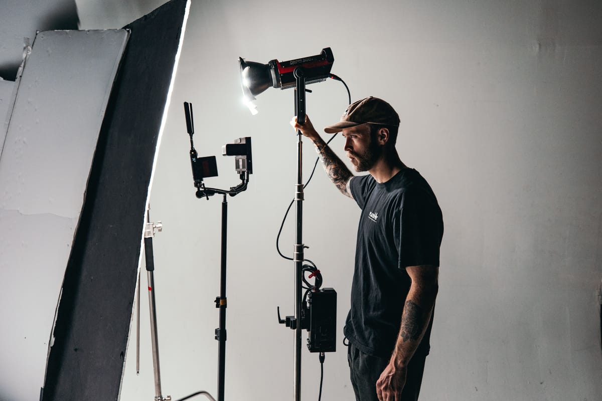 Adding a key light to illuminate a documentary subject for cinematic lighting