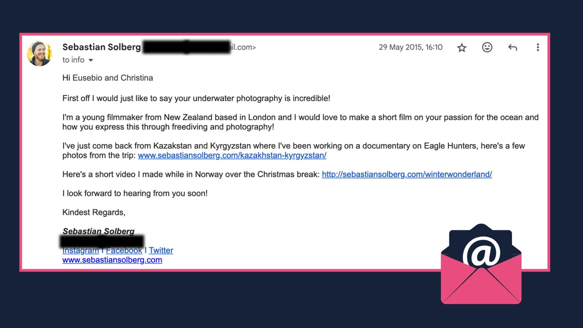 Email correspondence with documentary subjects