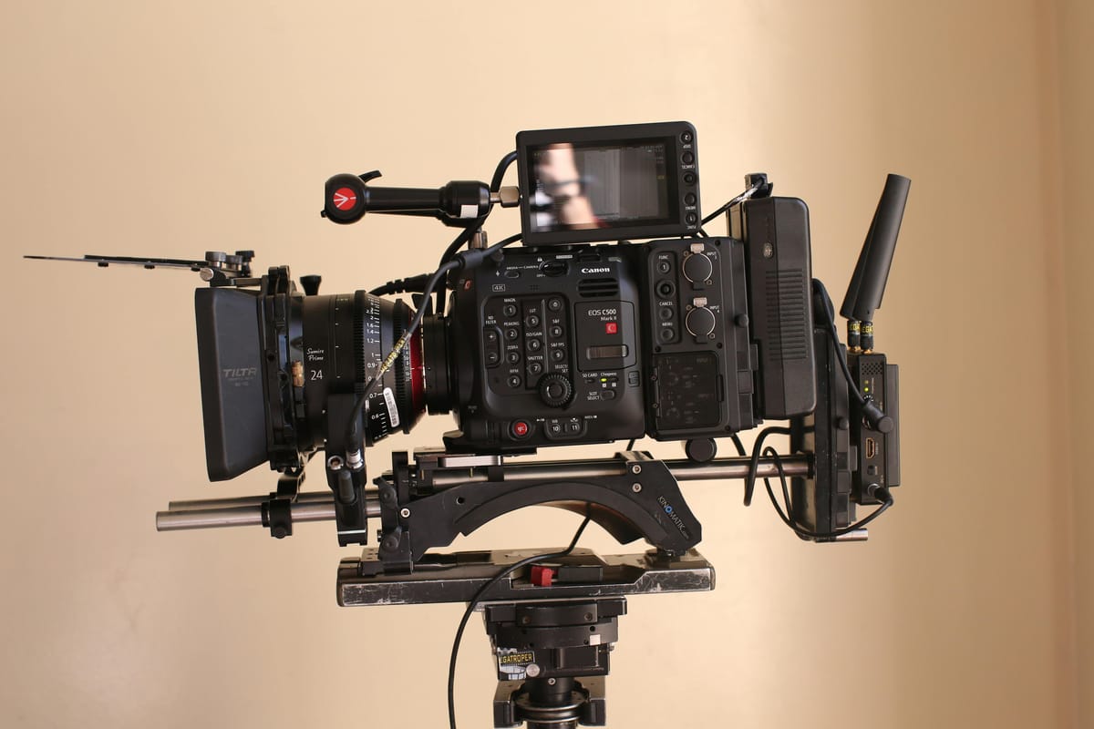 Documentary camera shooting in natural light outdoors