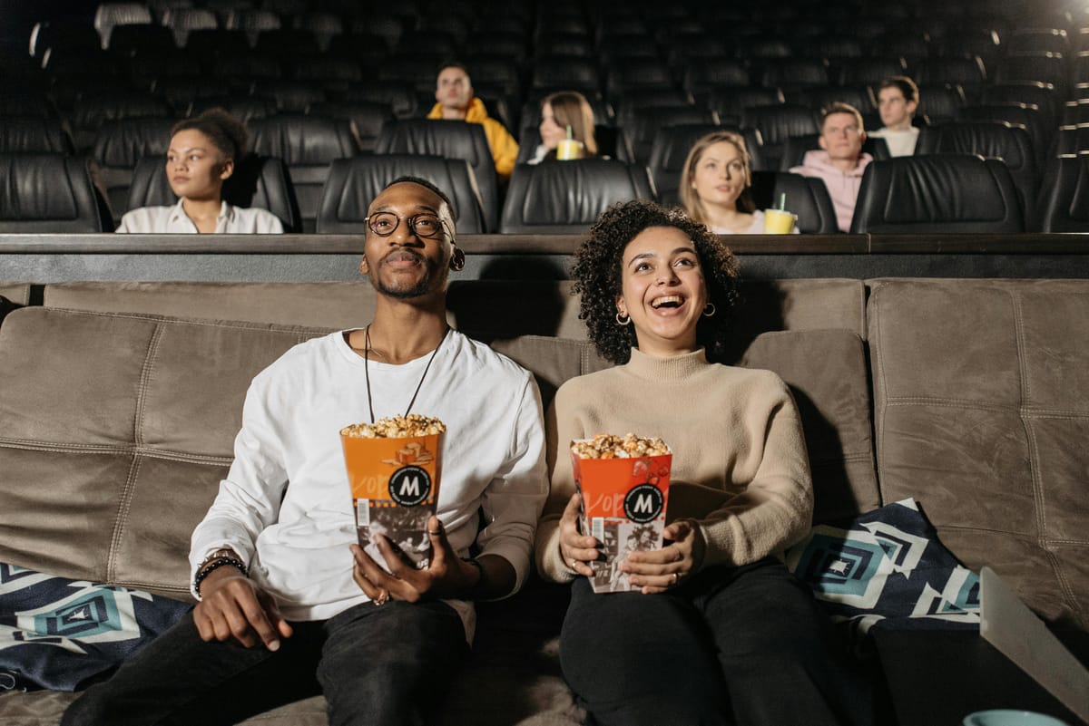 Community screening of a documentary film at a local venue with audience engagement