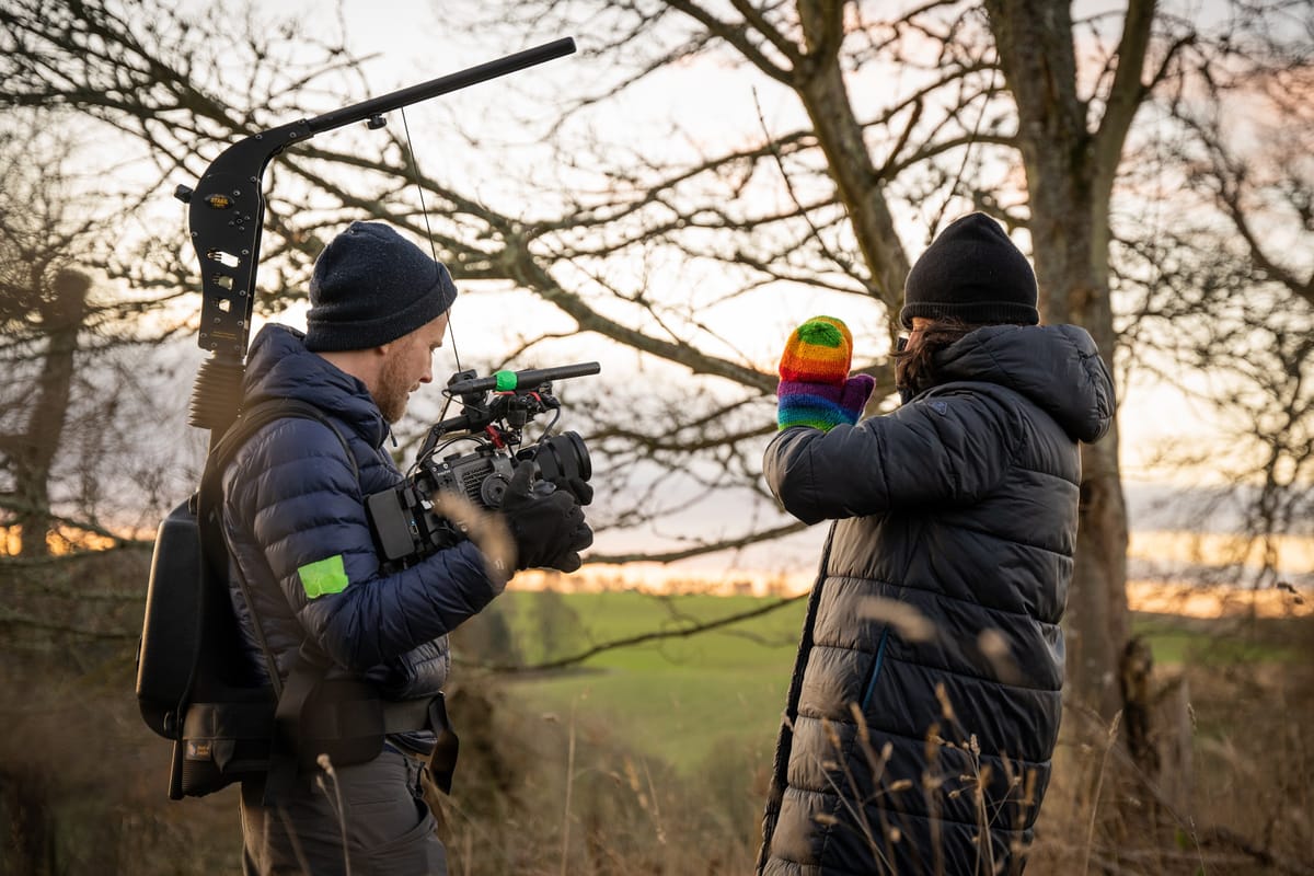 Handheld camera movement for documentary filmmaking on location
