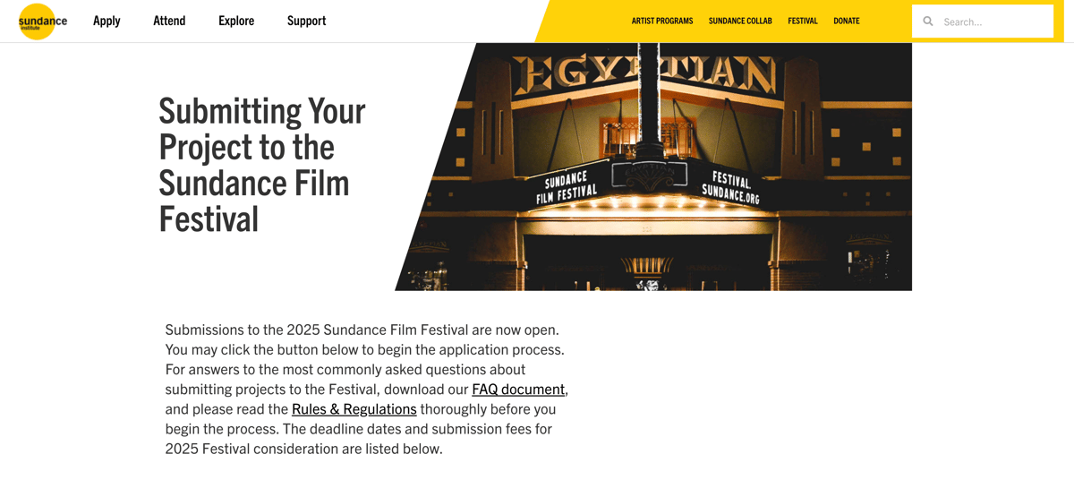 Sundance Film Festival venue for documentary screenings