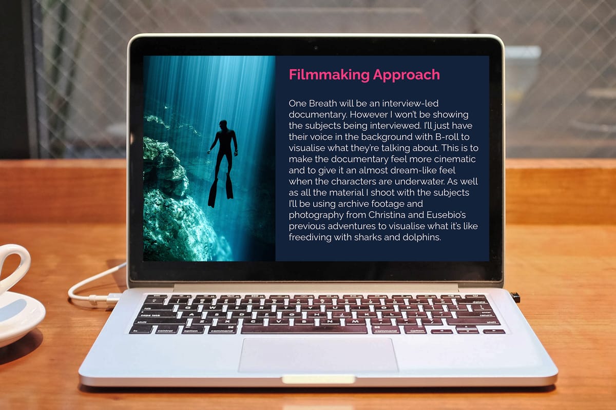 Documentary filmmaking approach and visual style section
