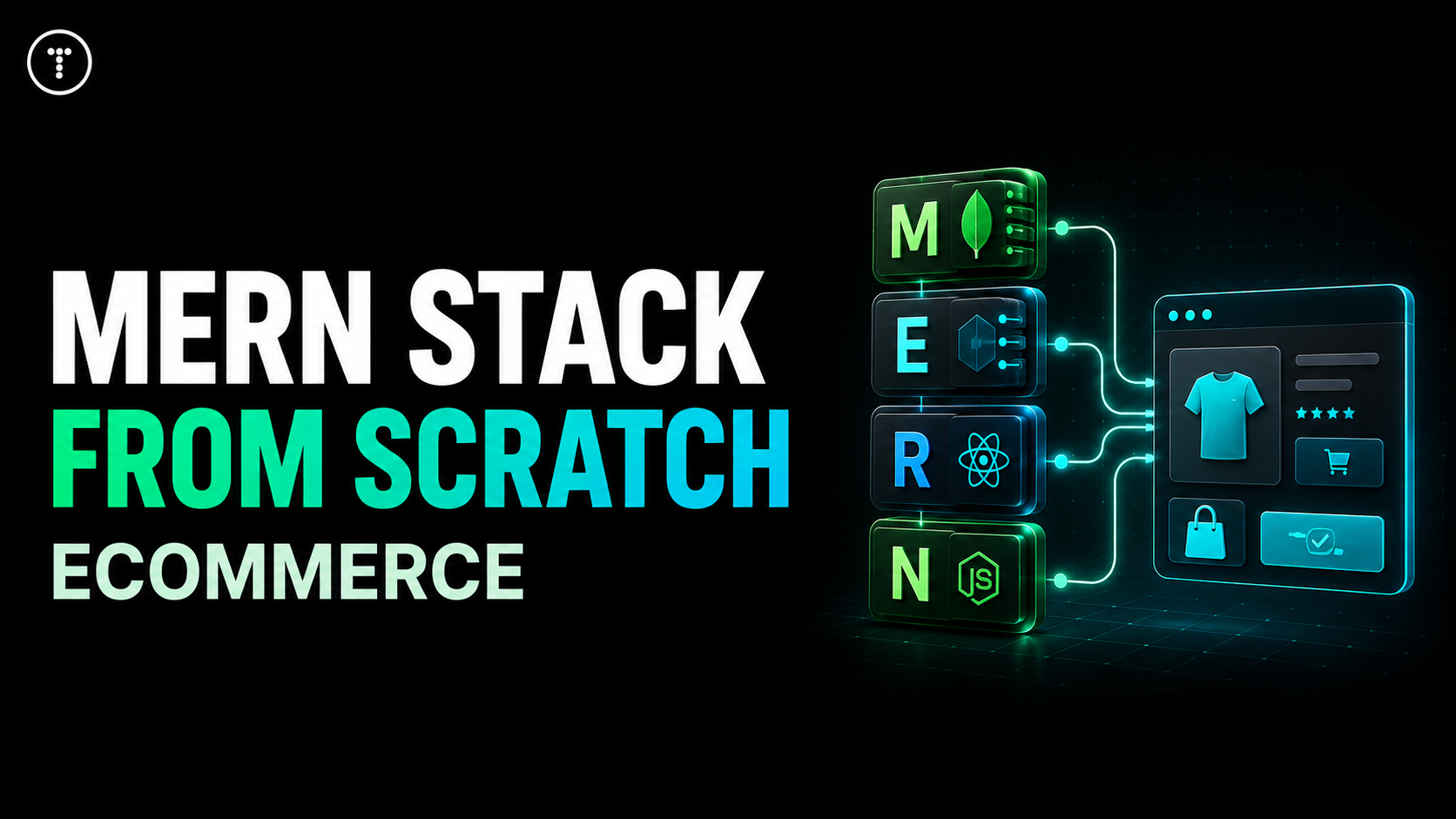 MERN Stack From Scratch - eCommerce Platform course cover