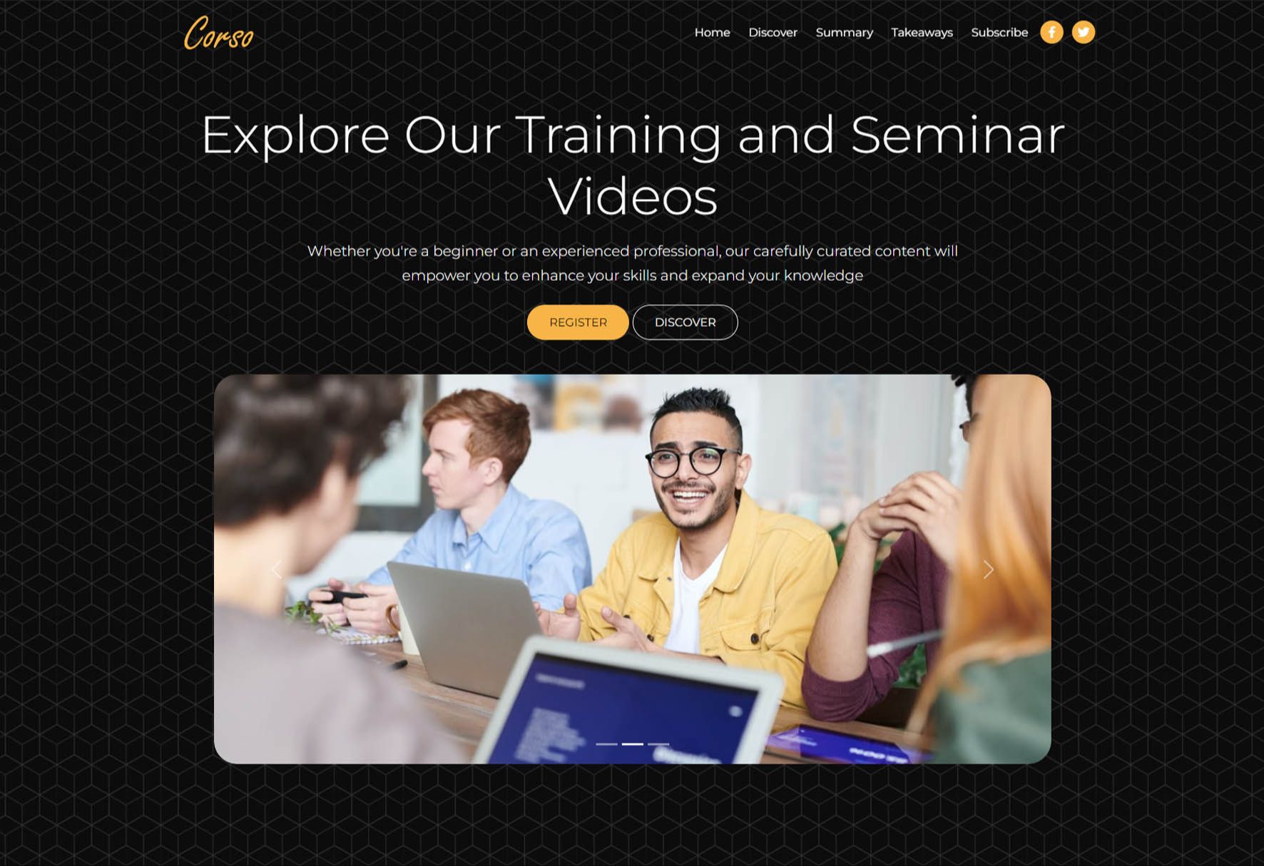 Corso Training project