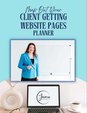 Website pages planner cover