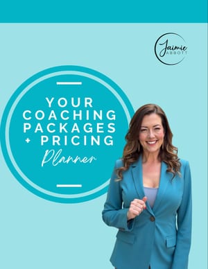 Coaching packages and pricing planner cover