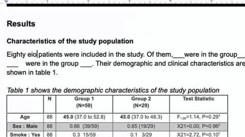 C4: Writing the results paragraph