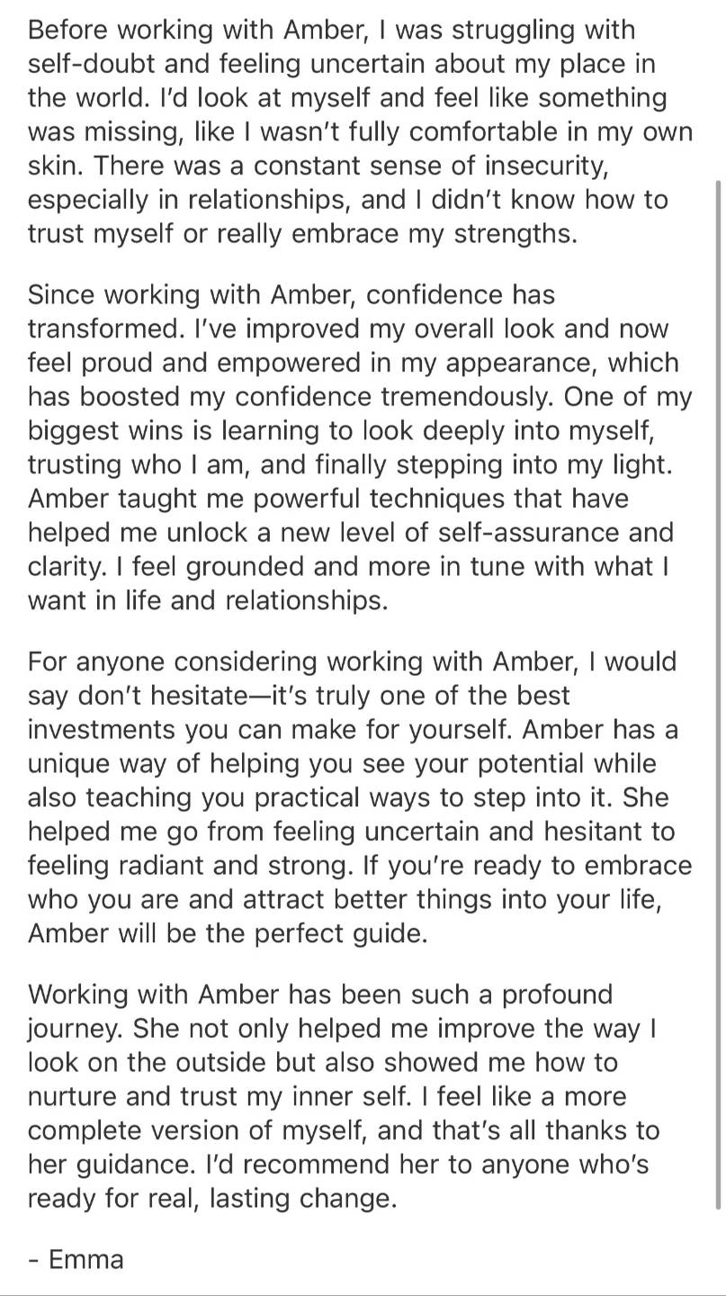 Client testimonial