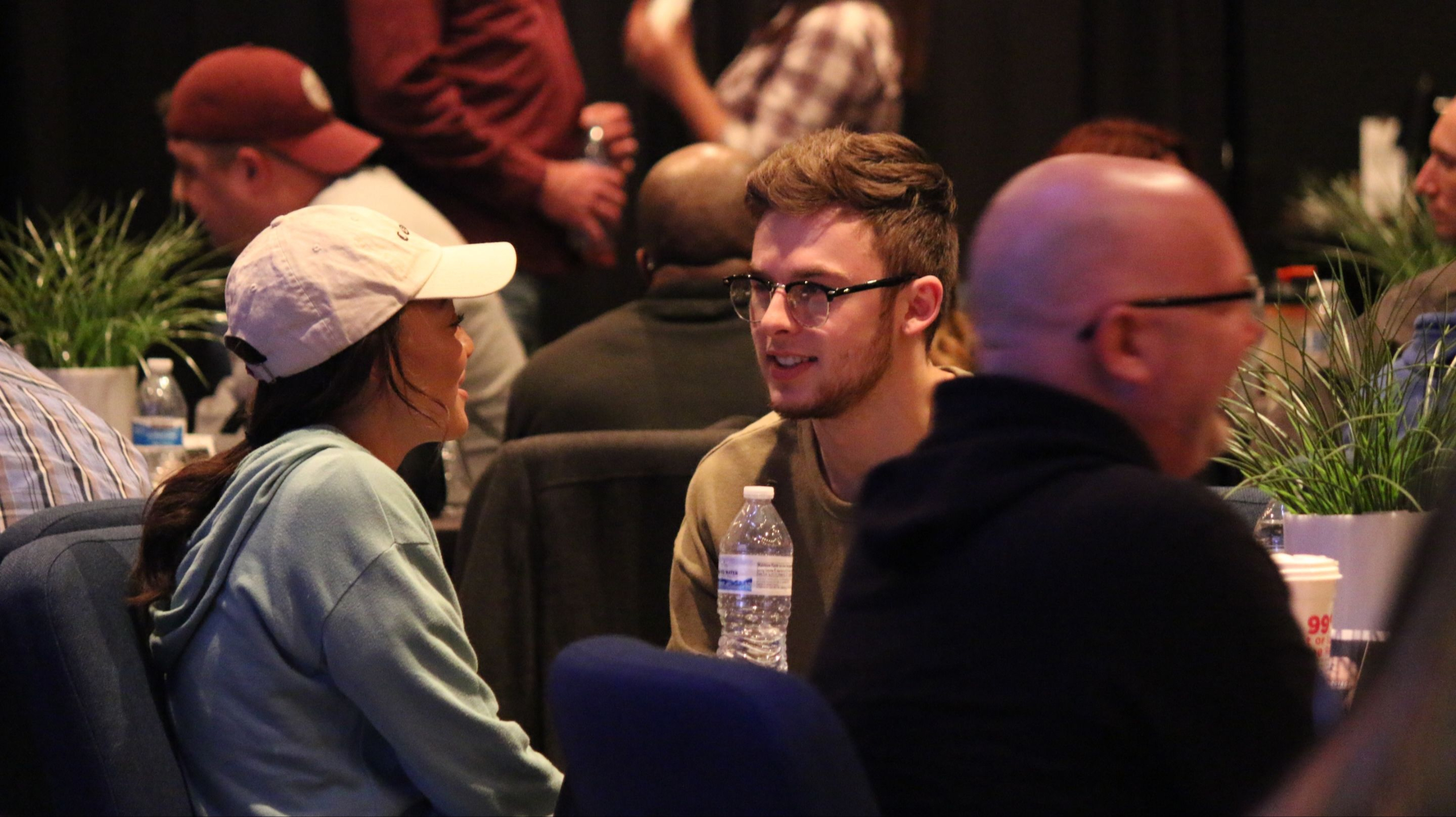 Couples gathered at church marriage event