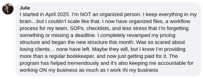 Testimonial screenshot 5