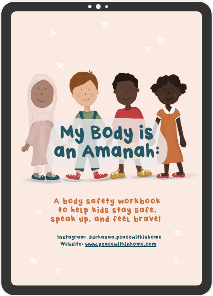 My Body is an Amanah workbook cover with diverse children