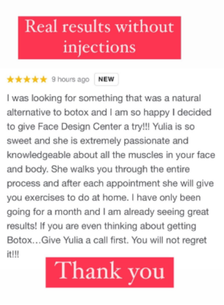 Client testimonial message