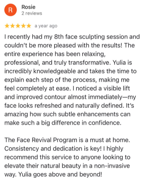 Client testimonial message