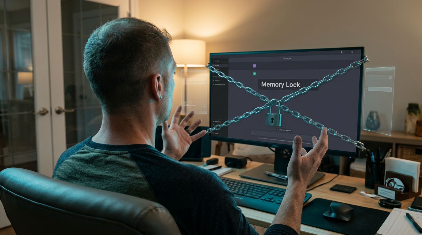 Frustrated at a locked screen