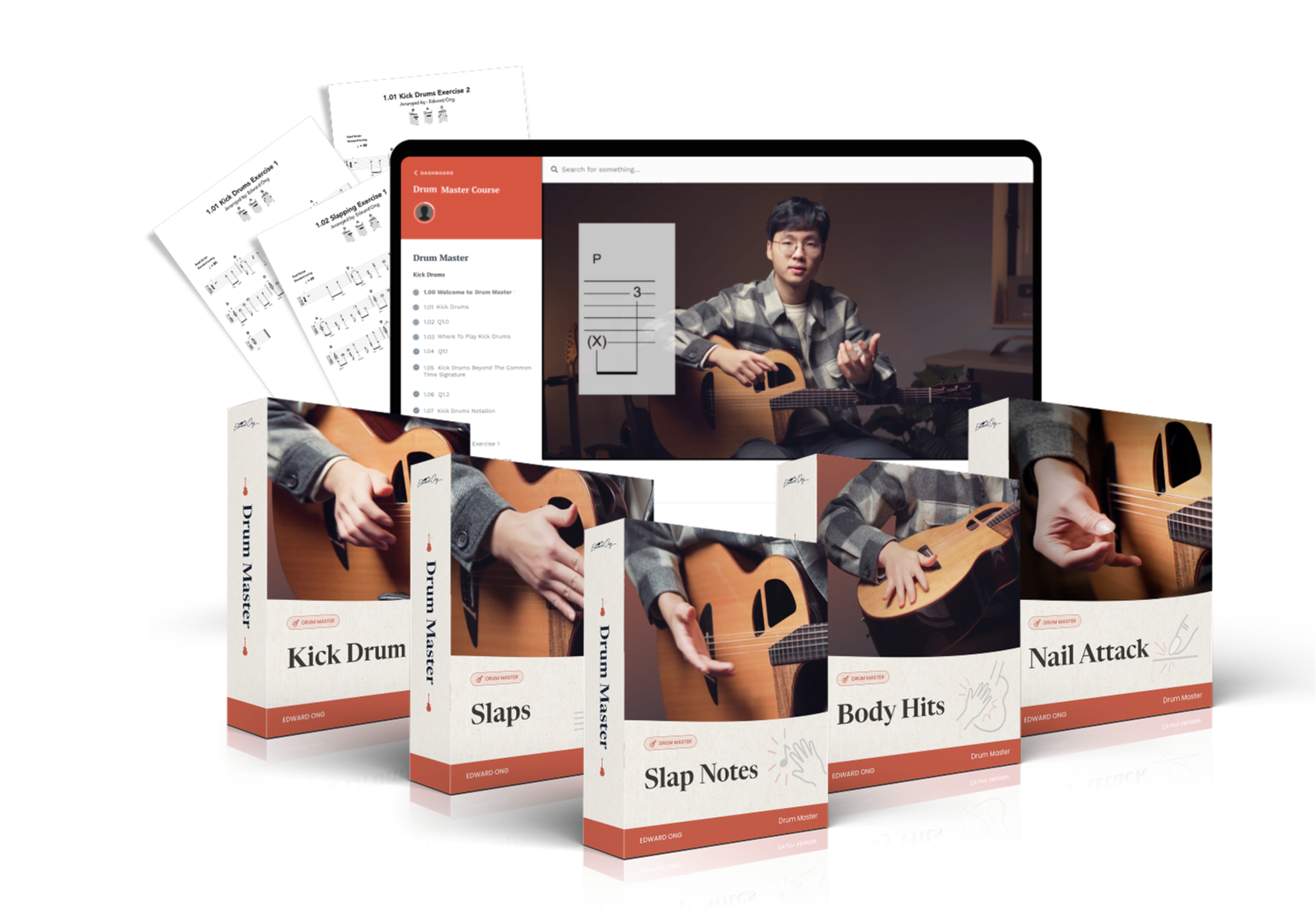 Drum Master Course Bundle Mockup