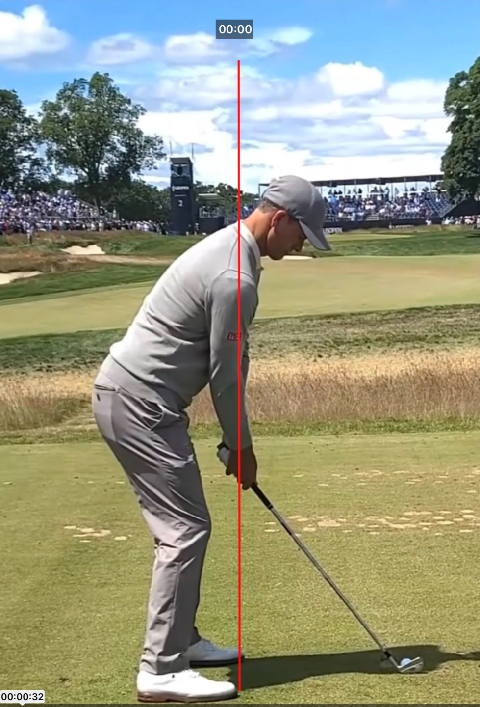 Proper down-the-line camera angle