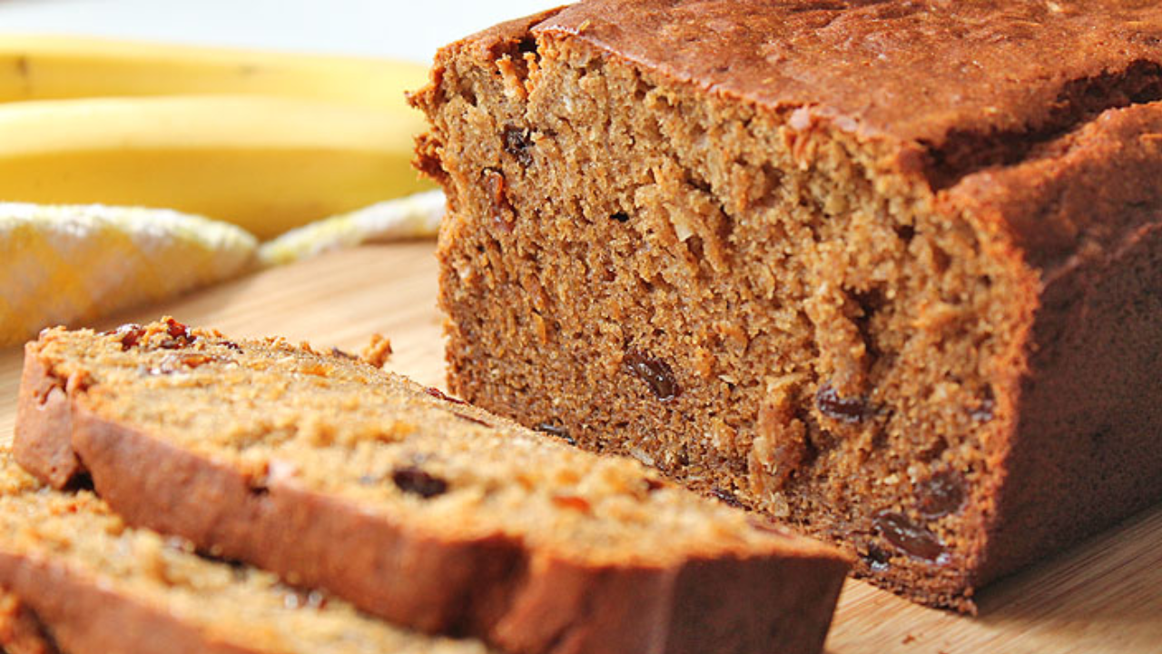 Better For You Banana Raisin Bread