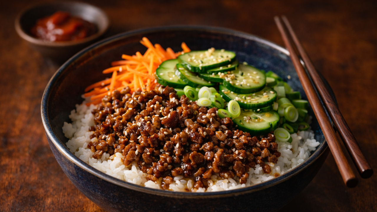 Crockpot Korean Beef Bowl