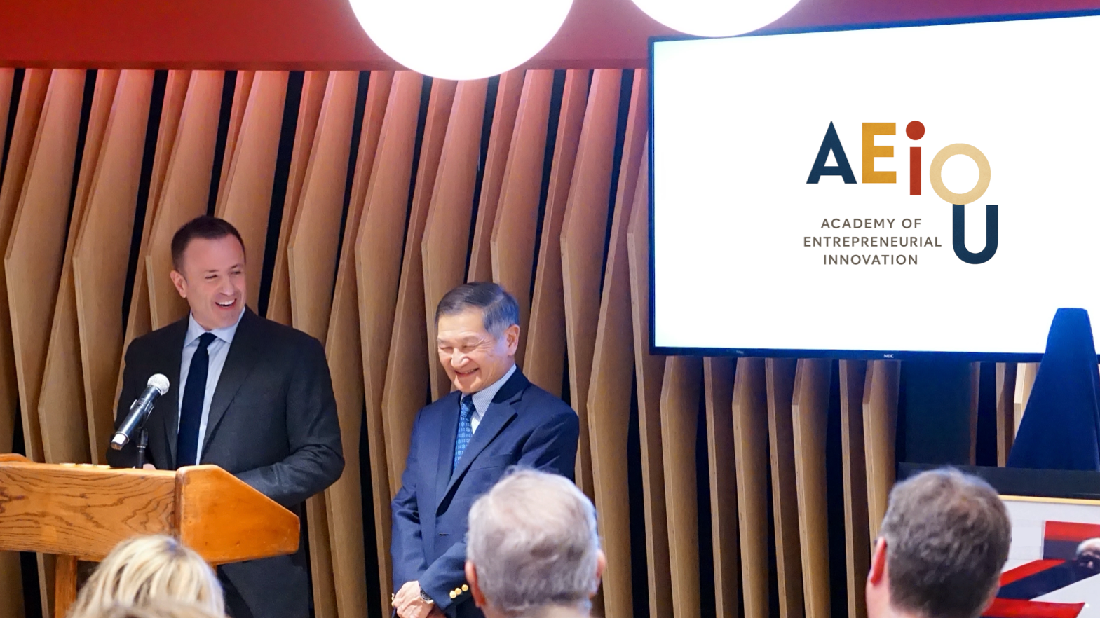 Chris Velis recognizing Earl Kishida