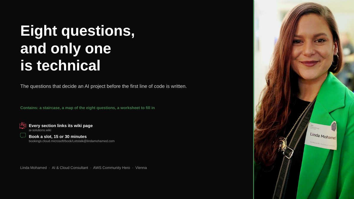 Eight questions, and only one is technical