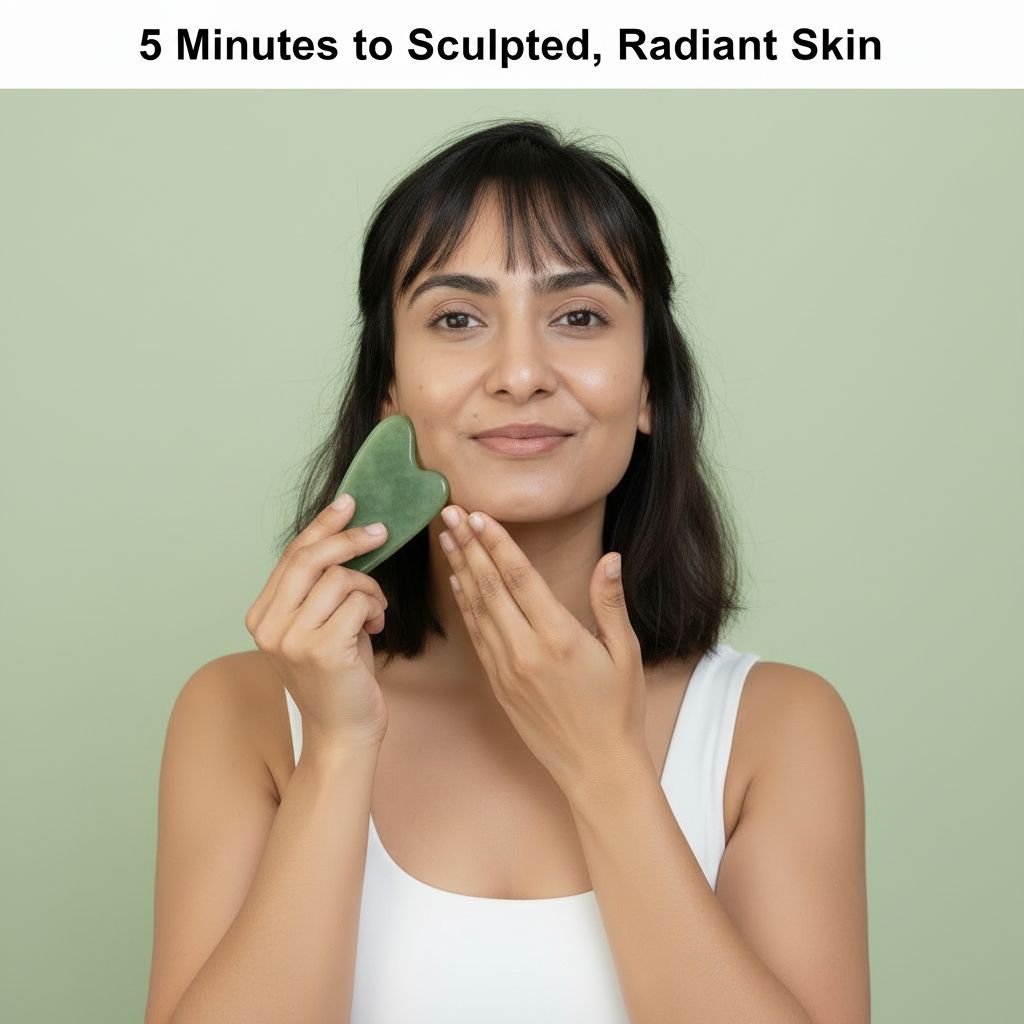 Daily Sculpt & Depuff - 5-Minute Gua Sha Routine for Facial Sculpting and Lymphatic Drainage