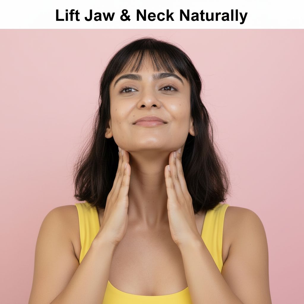 21-Day Face Yoga for Sculpted Jawline and Smooth Neck – Natural Botox Alternative