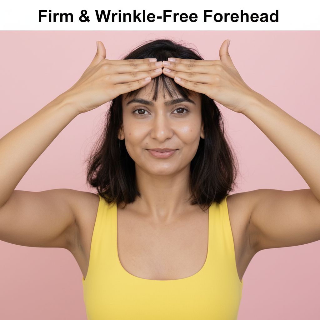 Forehead face yoga program