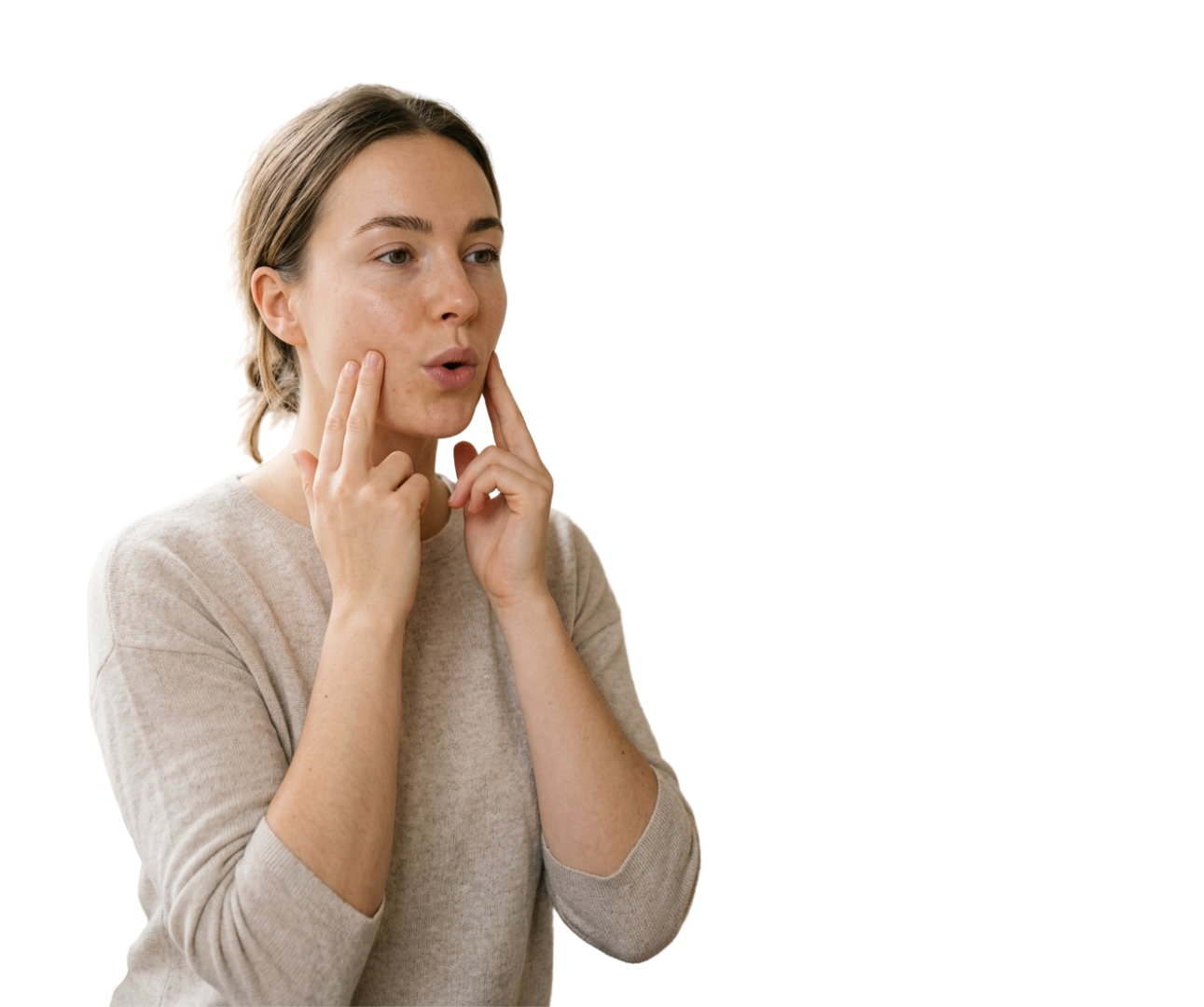 Woman doing Facelates 7-Day Beginner Flow