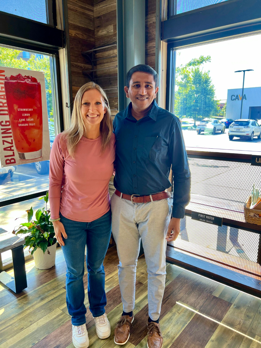 Suresh Rahul of ERS with Ella Thigpen Director of Operations Dave Friedman Team Charleston SC