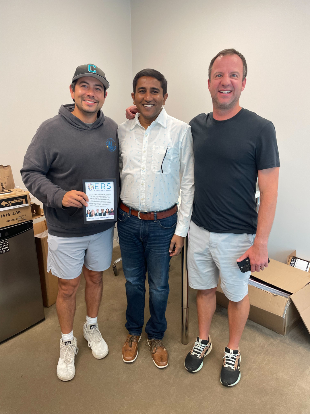 Suresh Rahul of ERS with Dave Friedman and Darren at Dave Friedman Team office in Charleston SC