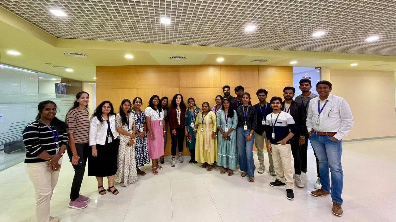 Mimi Hsu visiting the ERS India team at TIDEL Park Coimbatore