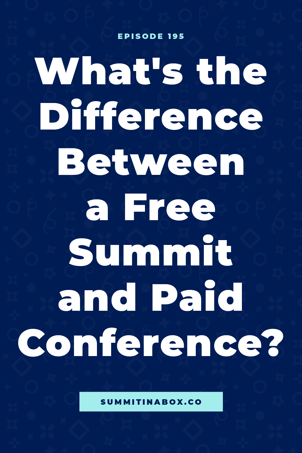 What's the difference between a free summit and paid conference? I'll break down the differences piece by piece and talk about where each strategy fits in!