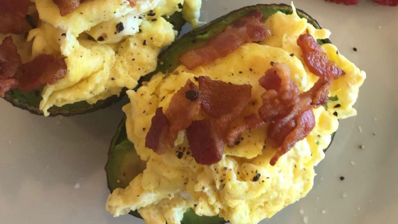 Avocado Egg Bowl a ketogenic low carb recipe