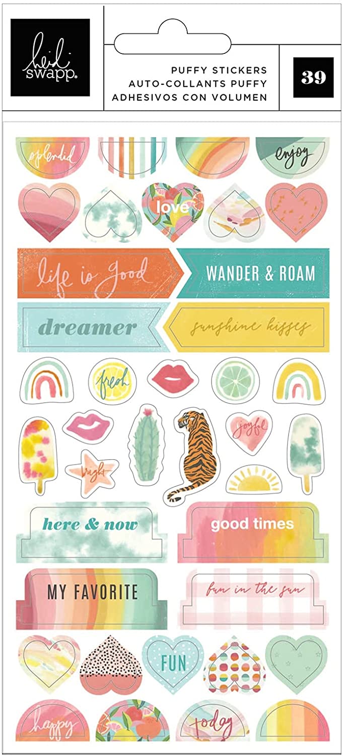 Heidi Swapp - Sun Chaser Collection - 6 x 12 Cardstock Sticker Sheet 315769