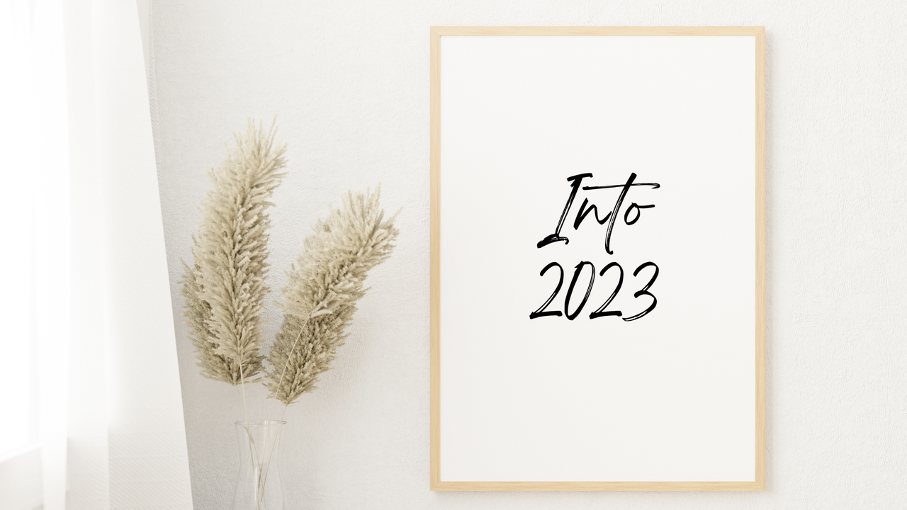 Frame with image showing into 2023