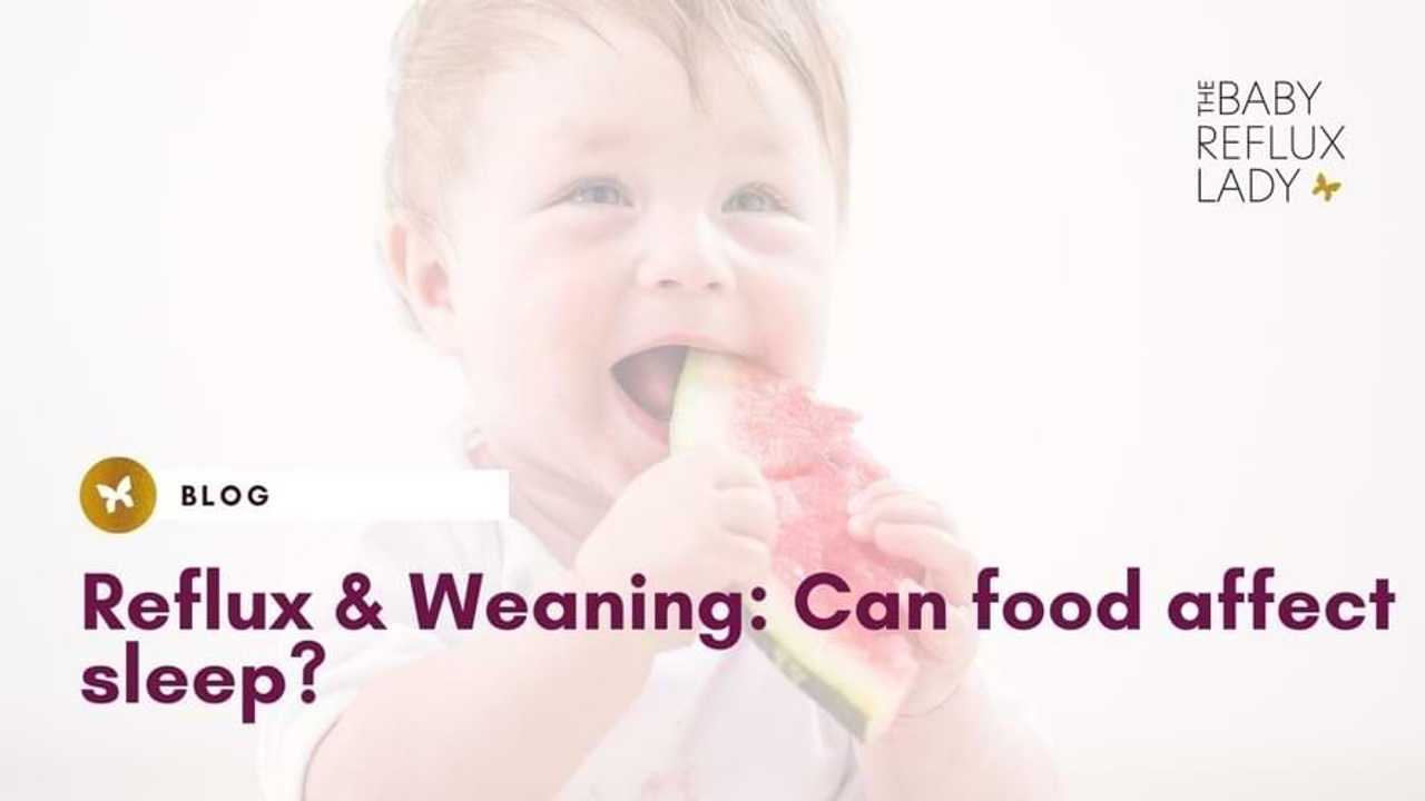 Can weaning help your baby with reflux sleep better?
