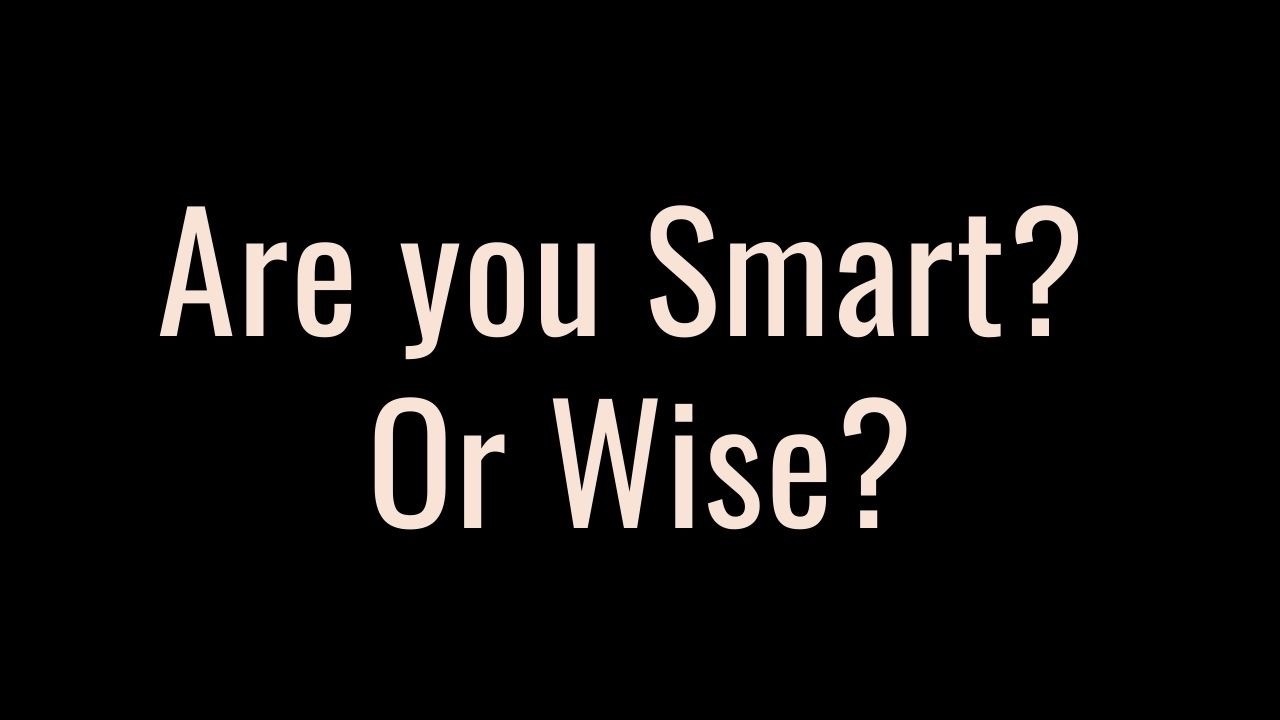 are-you-smart-or-wise