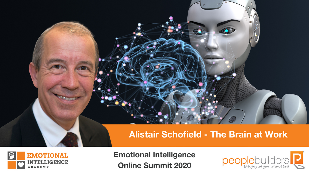 Alistair Schofield speaking at the Emotional Intelligence Online Summit in 2020 for People Builders and the Emotional Intelligence Academy on the brain at work.