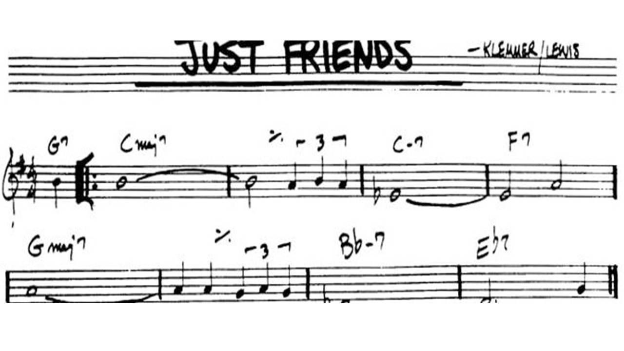 Just Friends Chord Melody Single Note Solo More