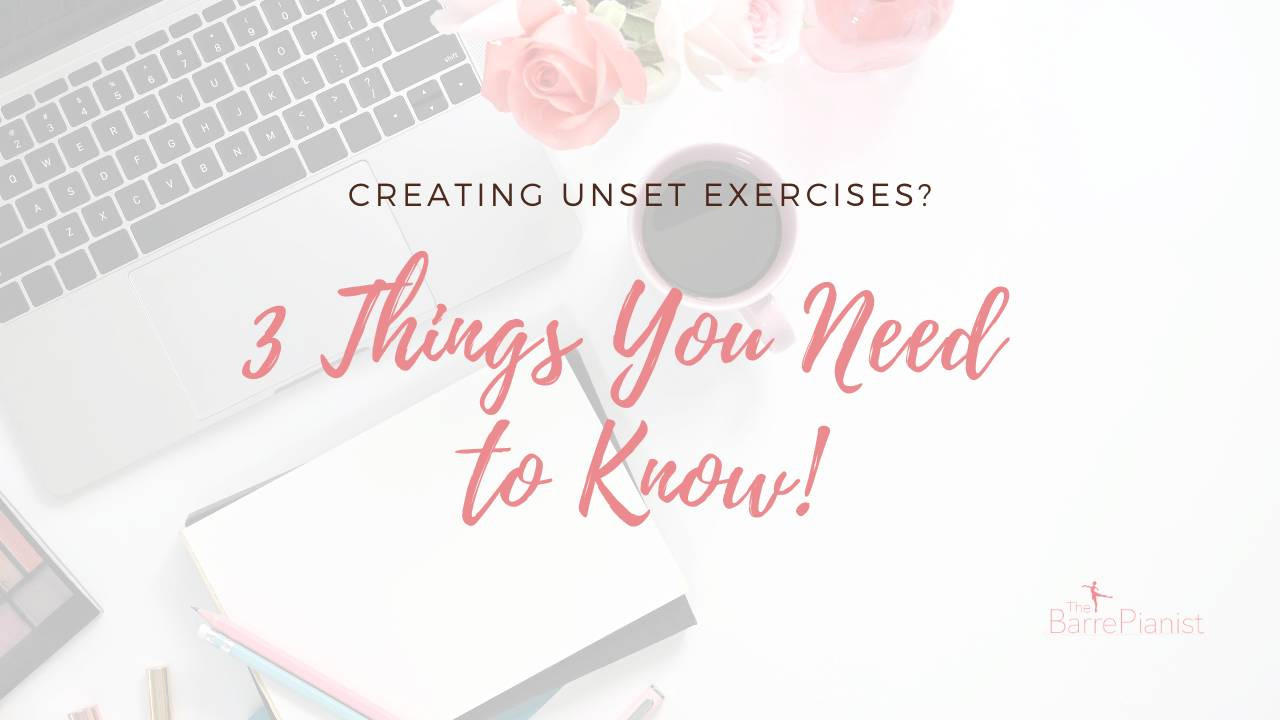 3 things you need to know Unset exercises