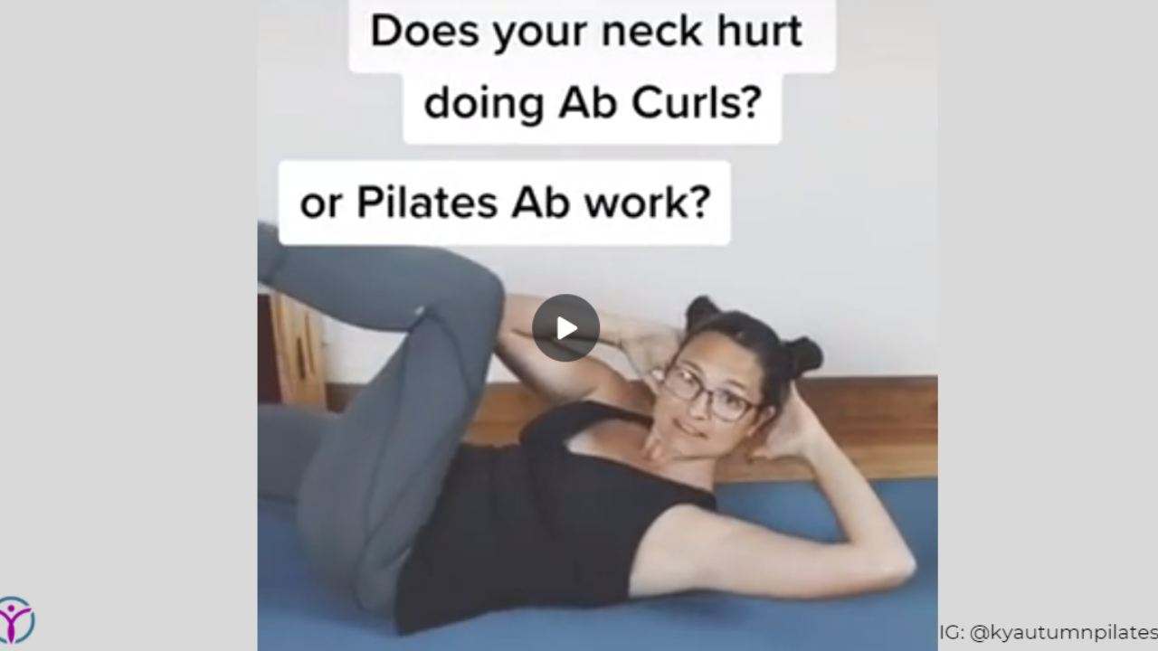Quick Easy Tips to Fix Neck Pain in Ab Work, Crunches, or Pilates