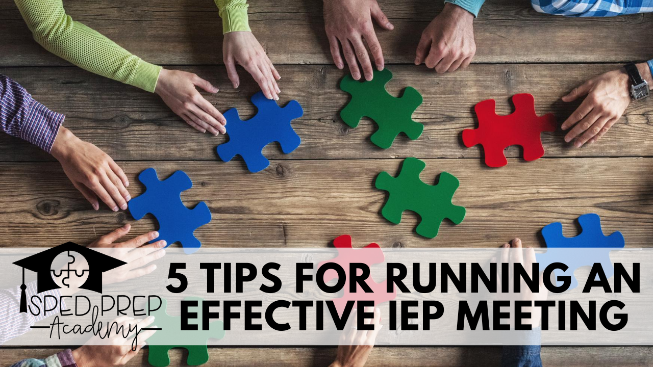 These 5 Tips for Running an Effective IEP Meeting are a musthave