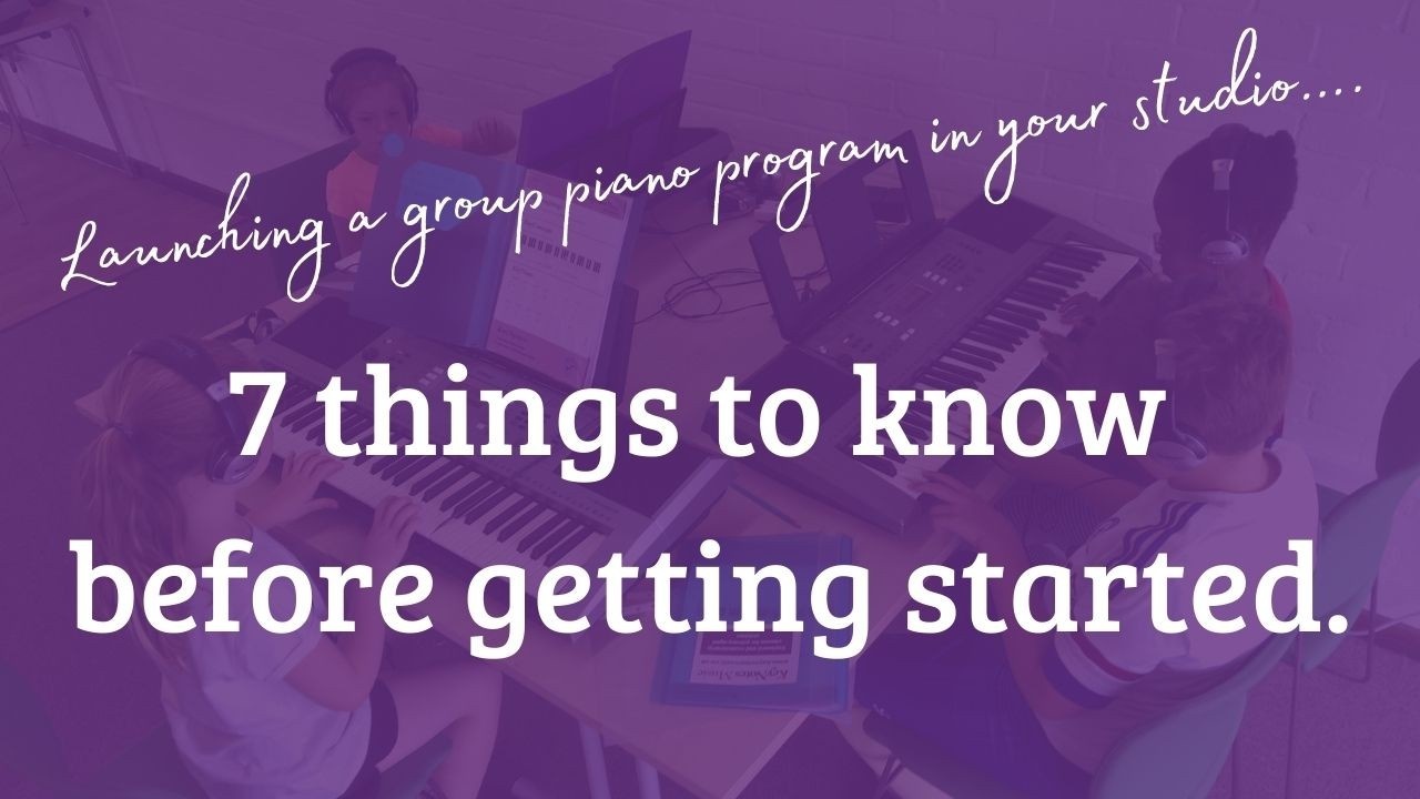 Start teaching group piano