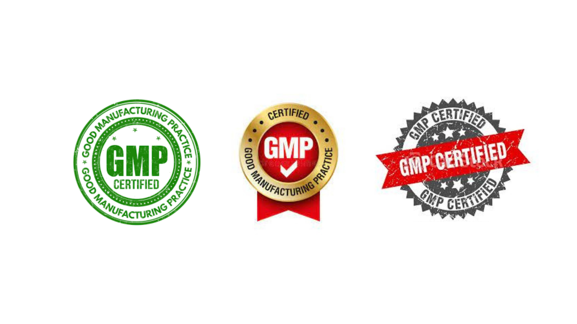 symbols of GMP-certified supplements