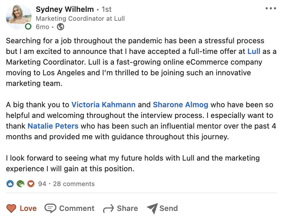 What To Post On Linkedin After Accepting A Job Offer With Examples